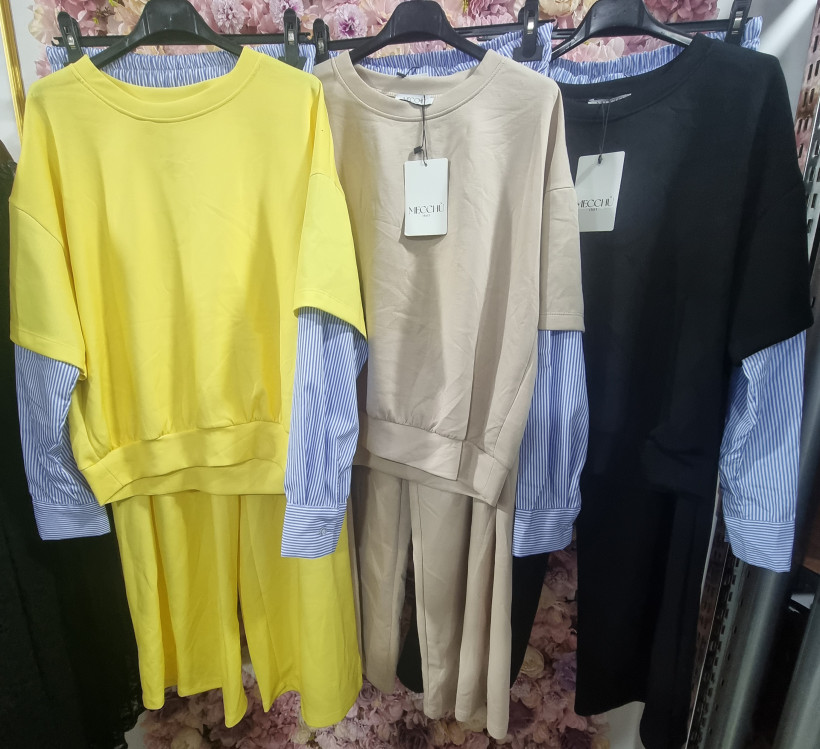 Fato de treino basico riscas - selmo 464