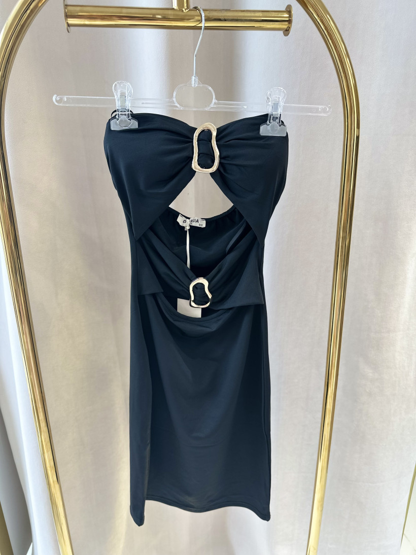 GIORGIA SUKIENKA MAŁA CZARNA BEZ RAMIĄCZEK