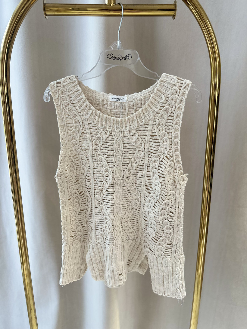 PARIS SWETEREK AŻUR PULLOVER