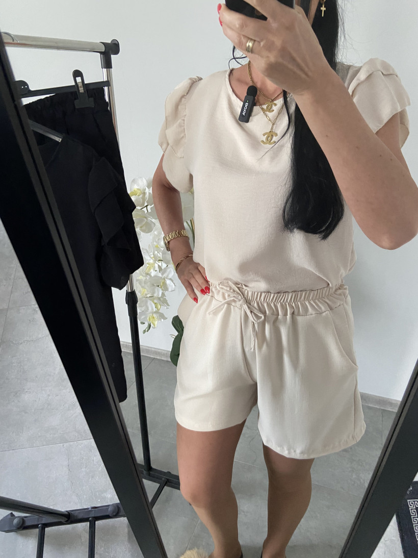 Komplet 23 krótki rękaw falbanka - spodenki