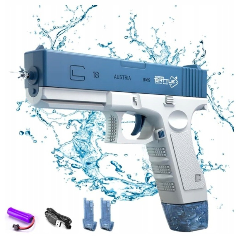 Automatyczny pistolet na wodę niebieski