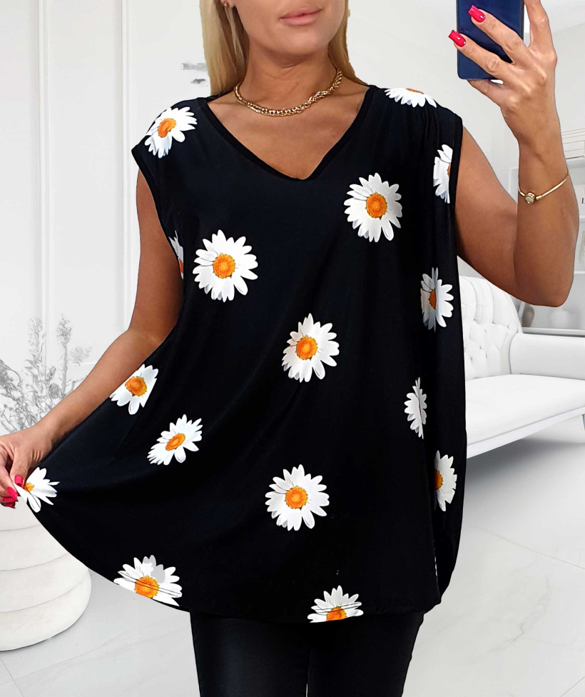 Top Plus Size Milly Stokrotki