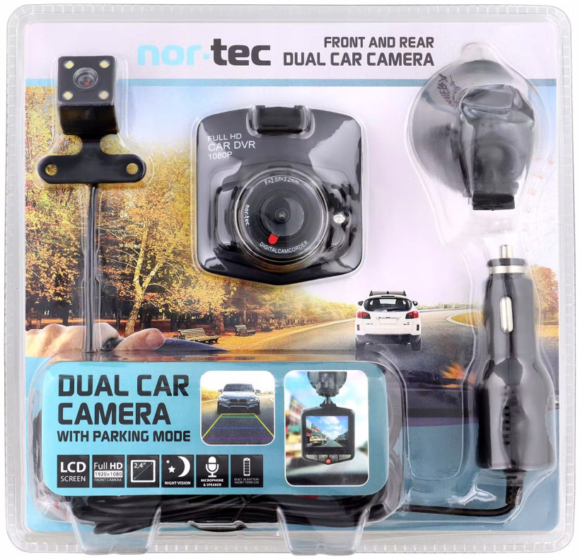 Rejestrator JAZDY DVR kamera podwójna Nor-Tec