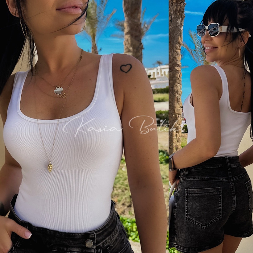 Body Modelujące Carla S90057 Białe