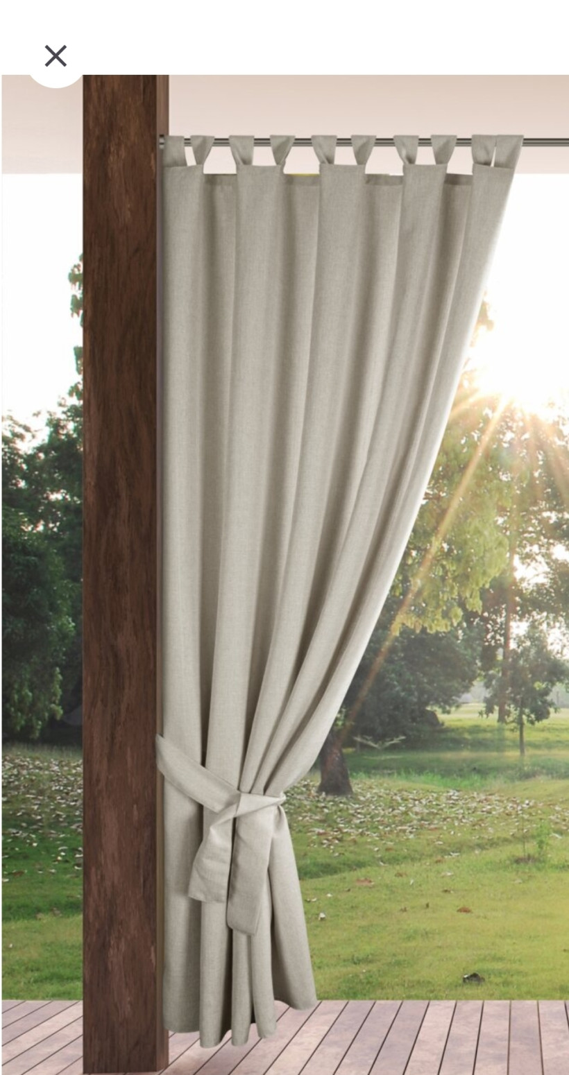 Zasłona ogrodowa beż 155x220cm