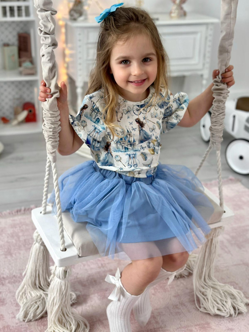 Spódniczka tiul błękit Chrisma