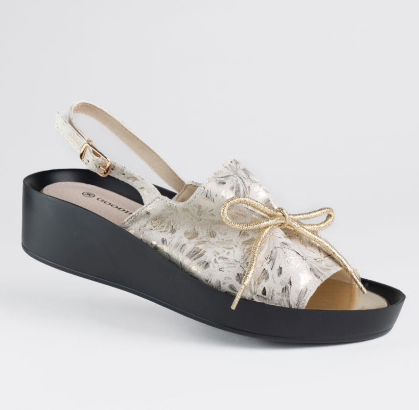 * WYPRZEDAŻ Sandały damskie platforma GOODIN GD-FL1702 skóra eko lekkie