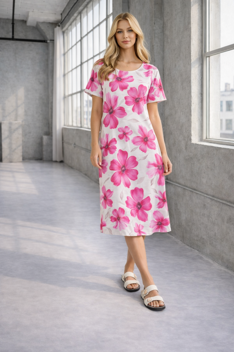 K/SUKIENKA DUŻE KWIATY