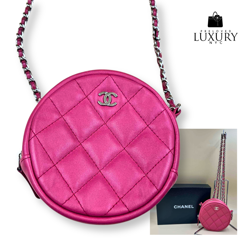 CHANEL Round Clutch with Chain Shoulder Bag Series 26