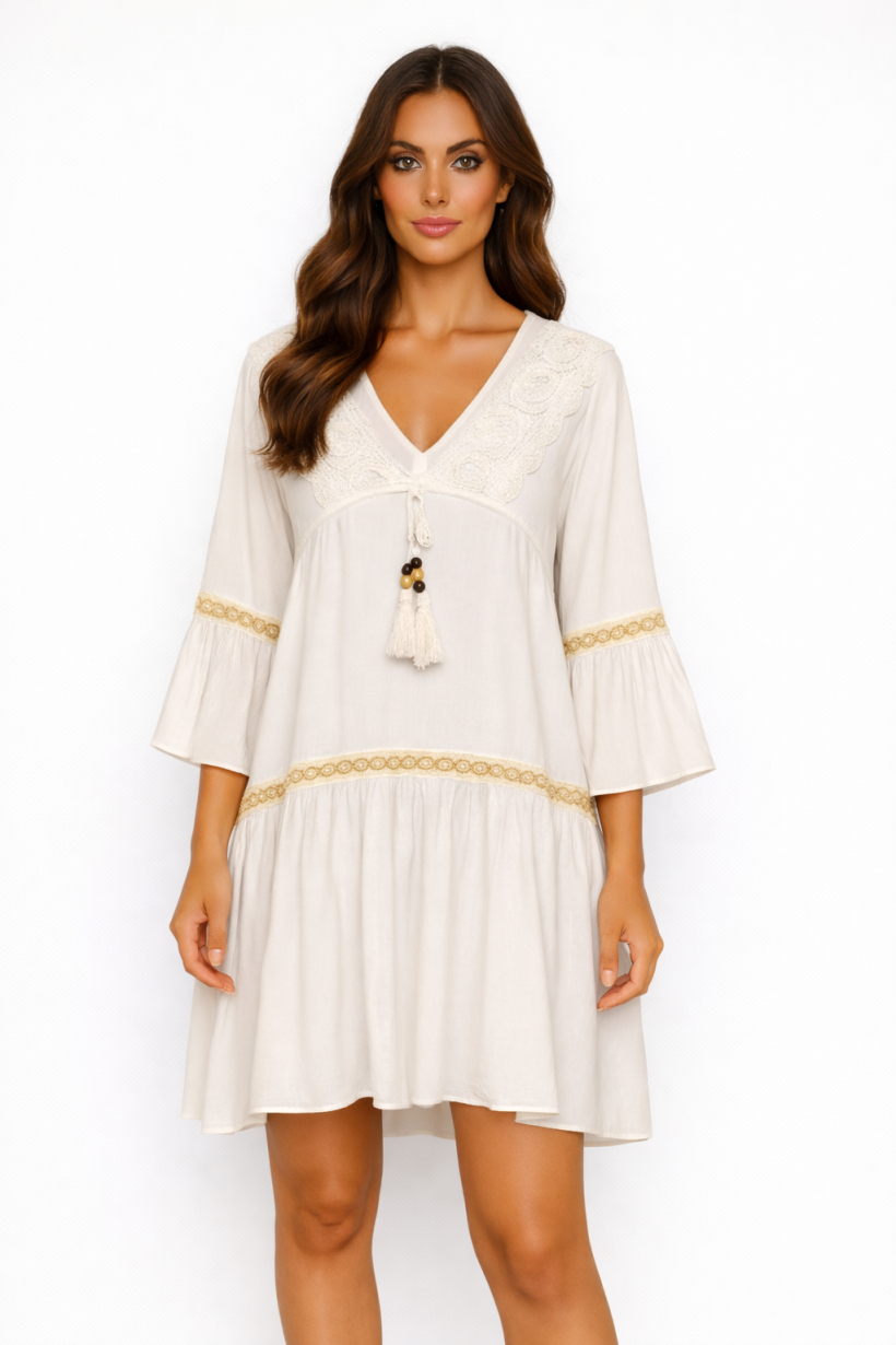 K/SUKIENKA KORONKA DEKOLT