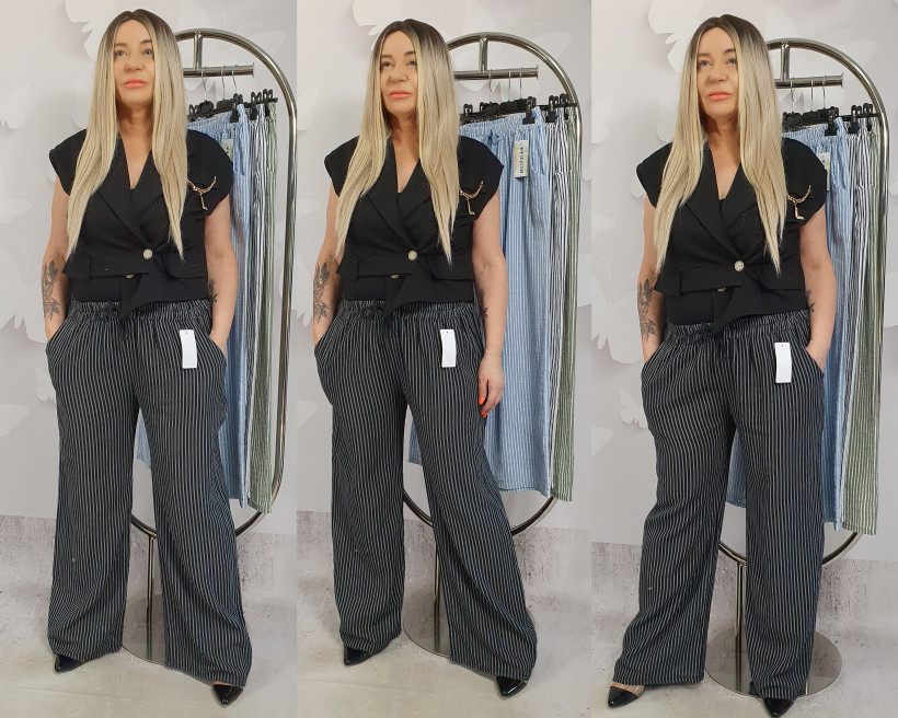 SPODNIE MONSA 5023 SR1 paski