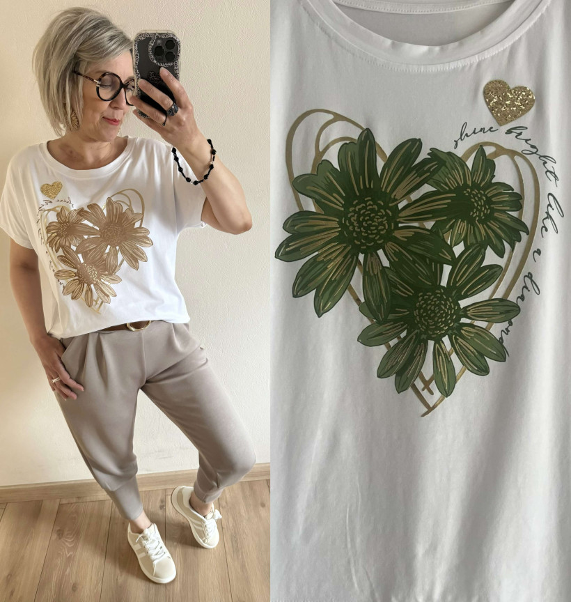 t-shirt Fleurs