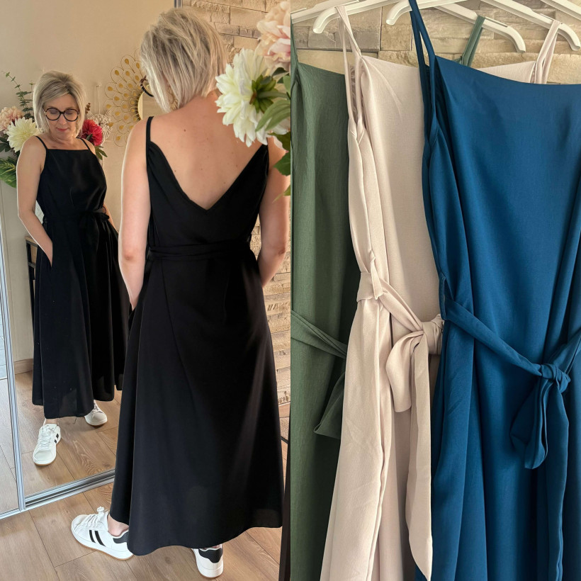robe avec noeud a la taille 