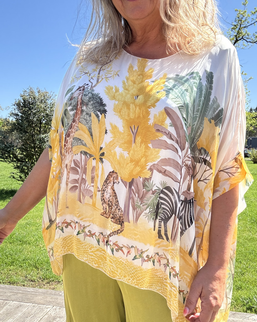 Réf 4380 Top poncho savane du 36 au 50