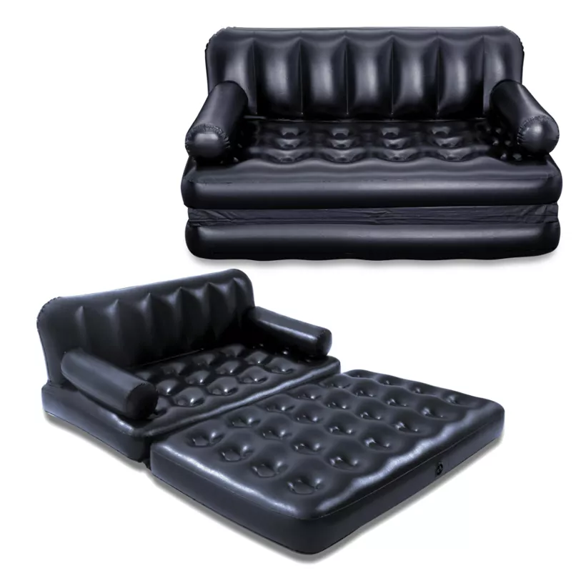 Sofa materac dmuchany łóżko dwuosobowe 5w1 188x152x64 cm