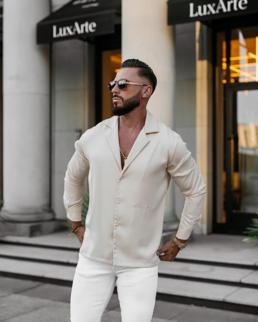 koszula męska MIDNIGHT beż