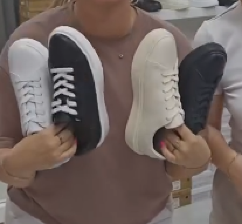 #12 SNEAKERS SANTORIO BLACK WHITE (PW)