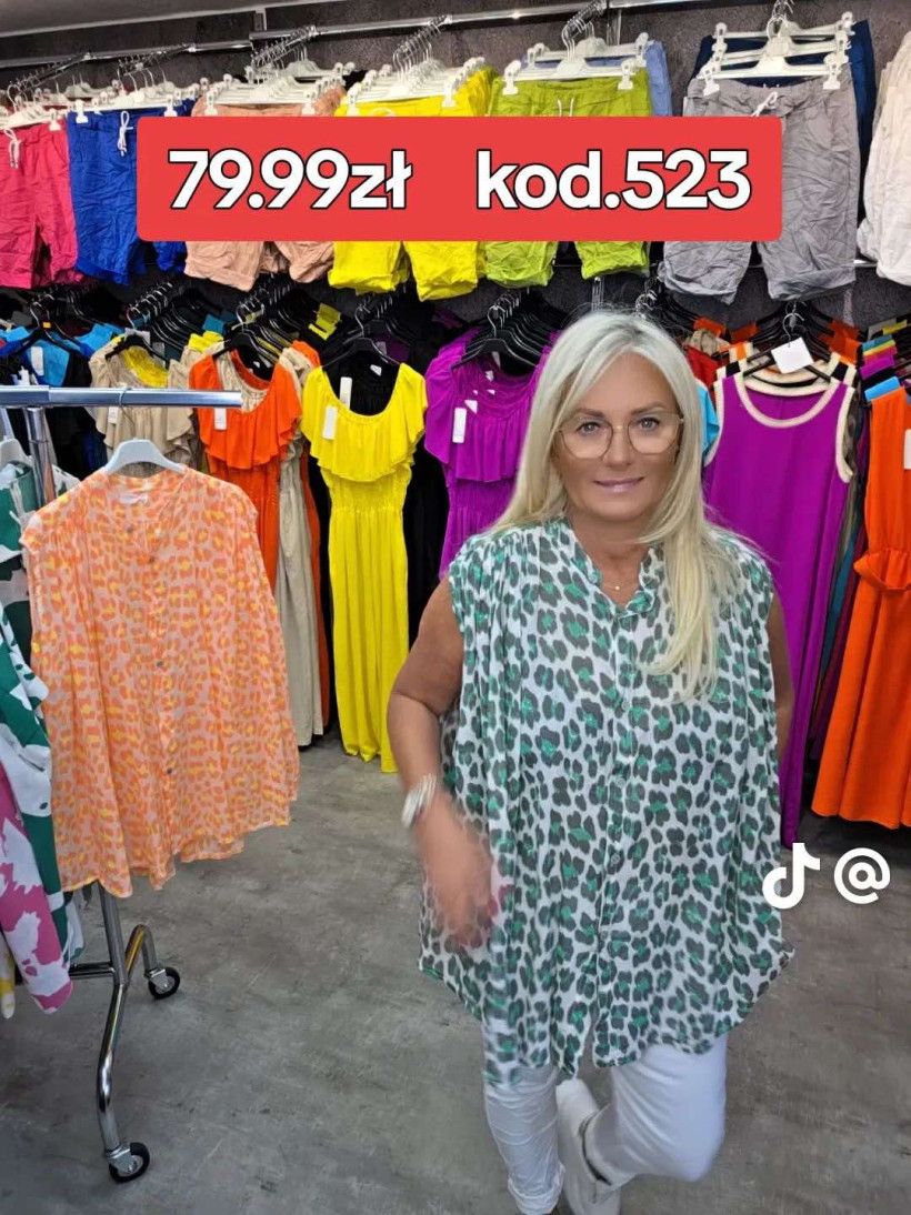 KOSZULA BEZRĘKAWNIK CIAPKI 