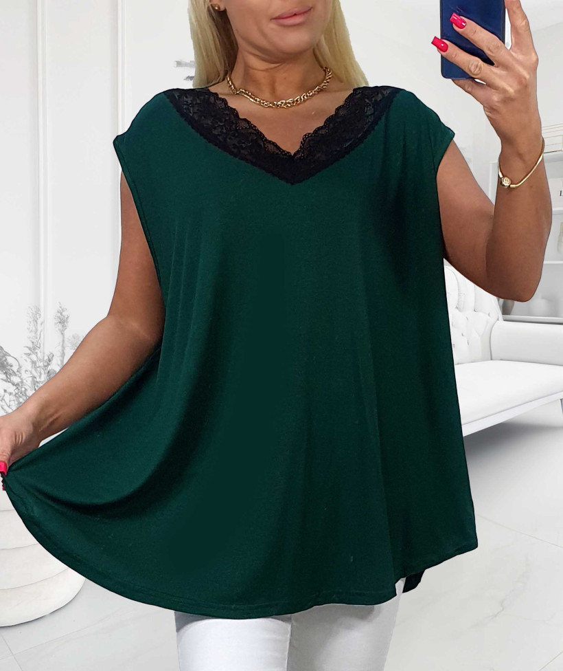 Top Plus Size Milly Koronka - butelka