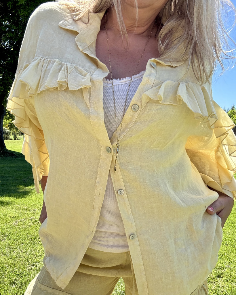 Réf 4396 Chemise lin 36 au 46