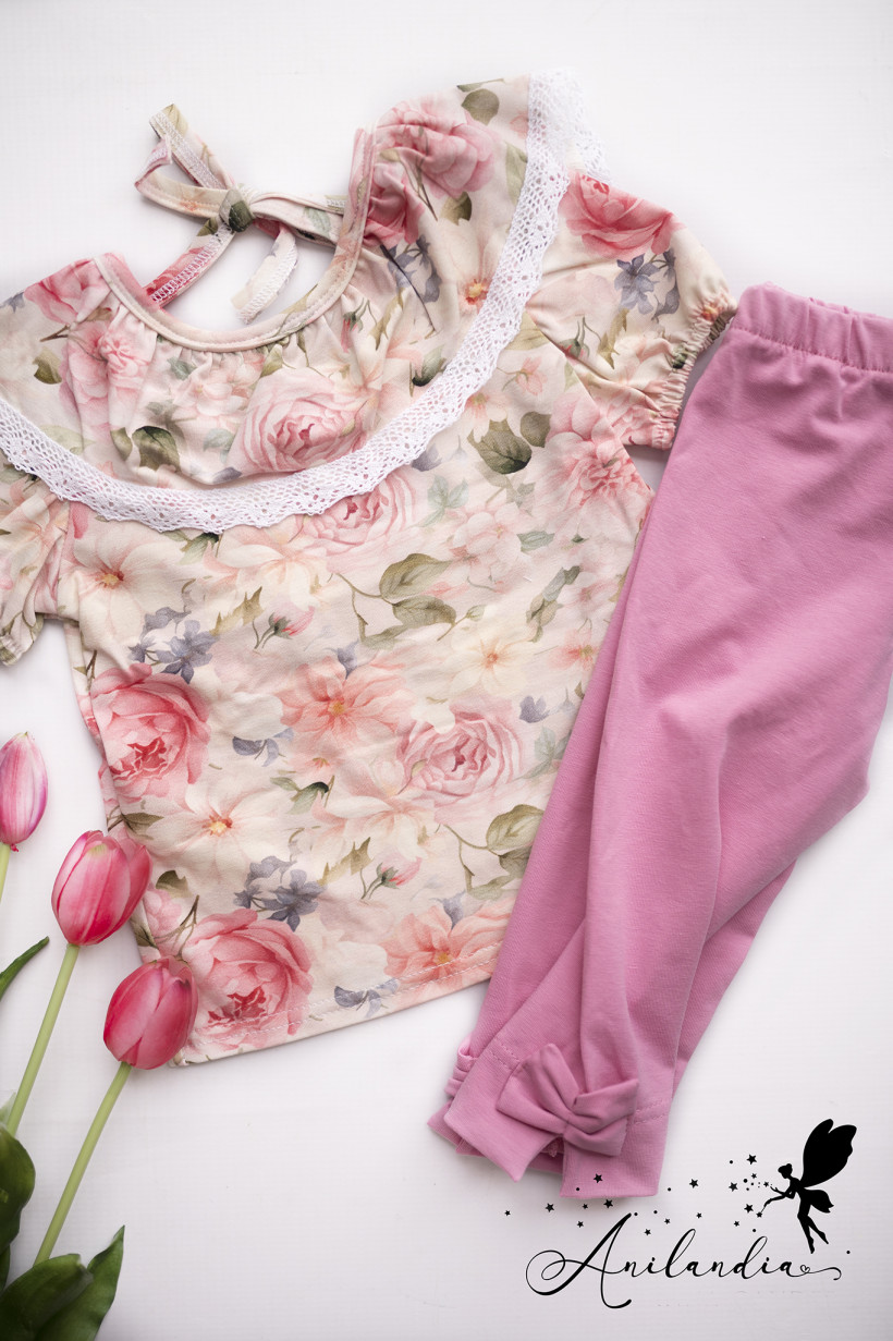 Leginsy 3/4 Chupa Chups z kokardkami Zula