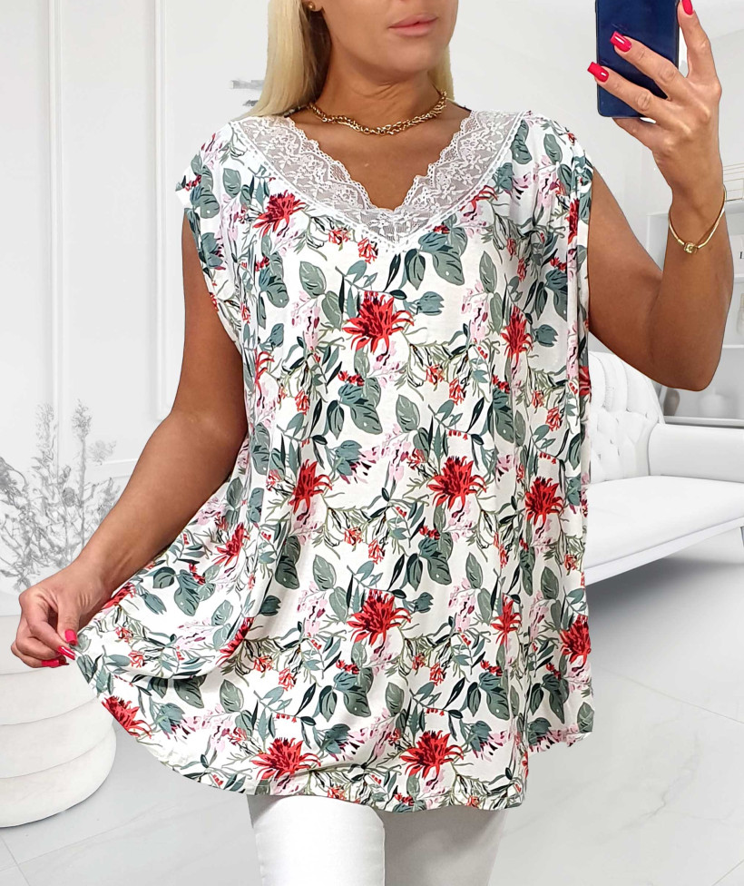 Top Plus Size Milly Listki