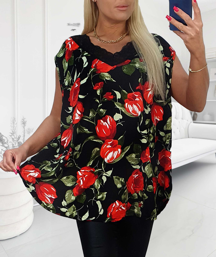 Top Plus Size Milly Tulipany