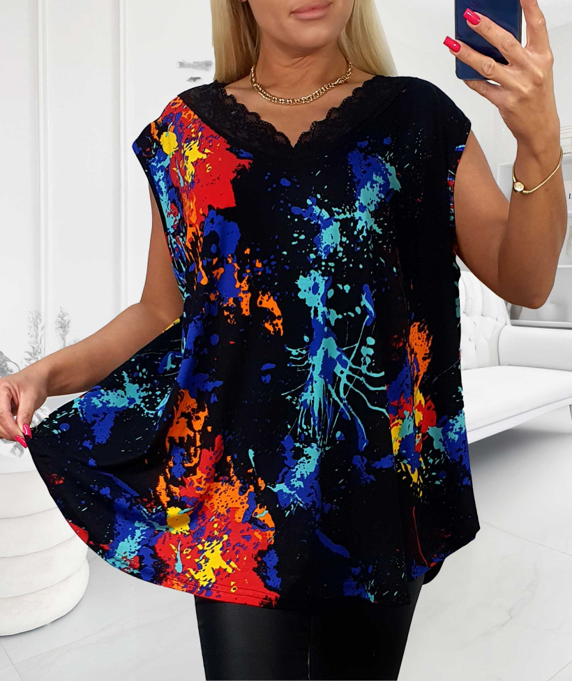 Top Plus Size Milly Grafiti