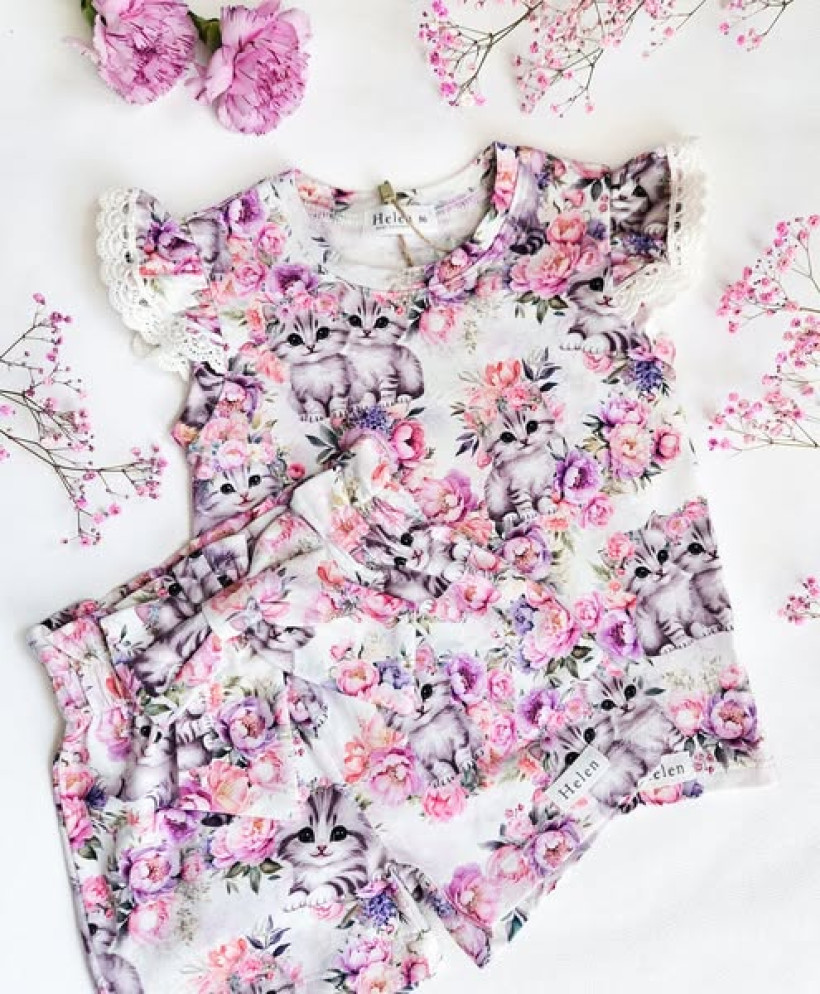 Bluzka Peoniowe Kociaki Helen