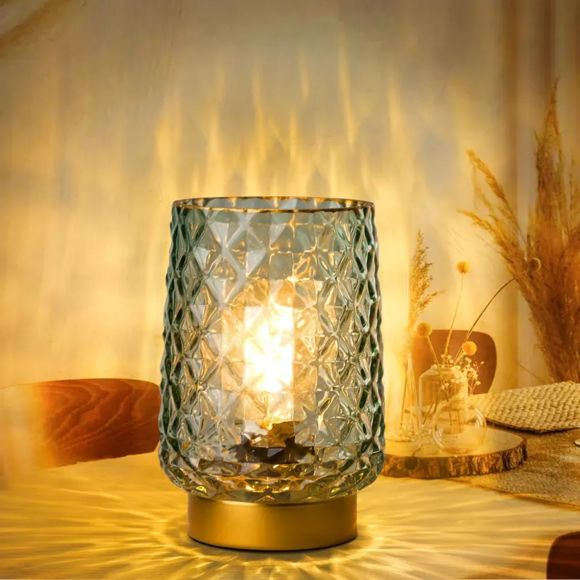 MJ PREMIER lampka stołowa LED na baterie 14x10 cm 