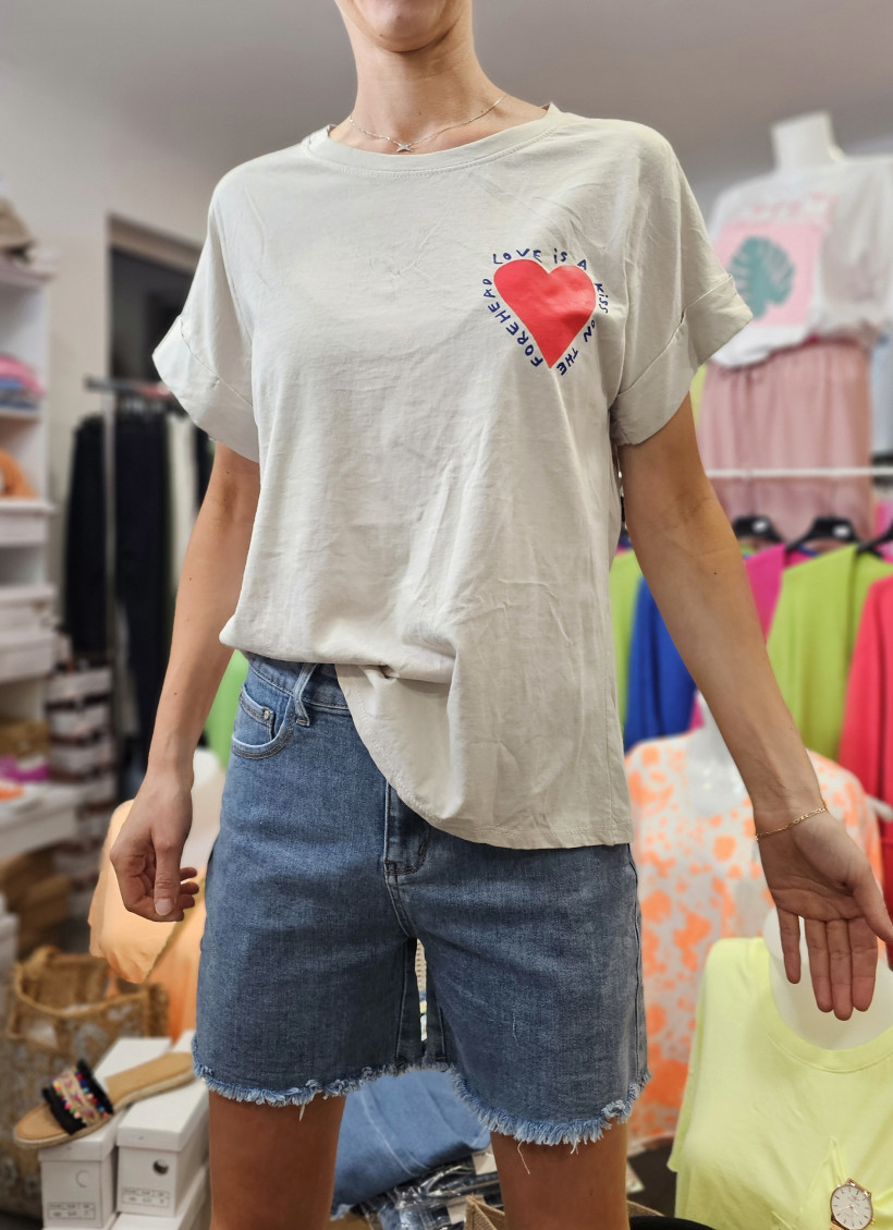 TSHIRT COEUR TU 34 AU 44