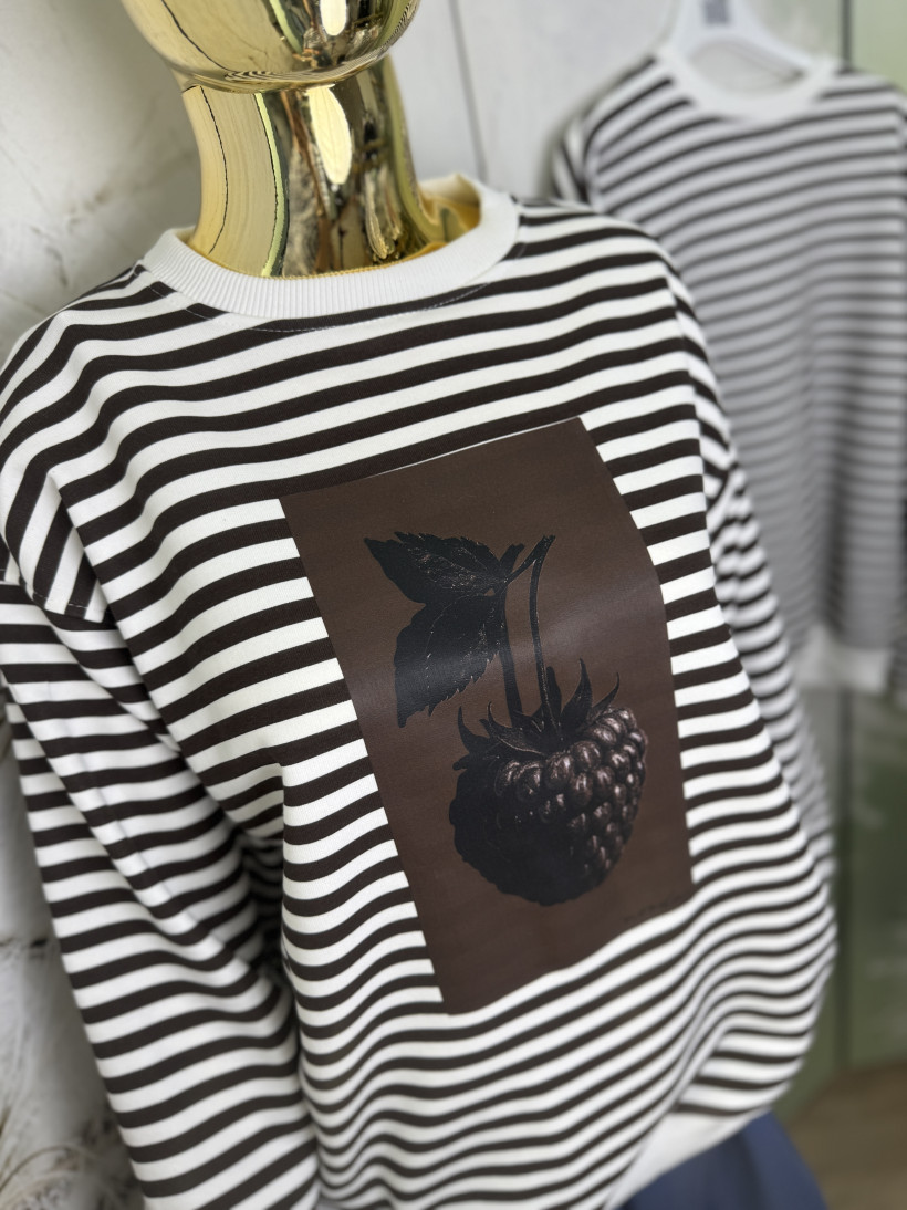 Bluza prążek Limited Edition ‘Czekoladowa malina’ NOODA