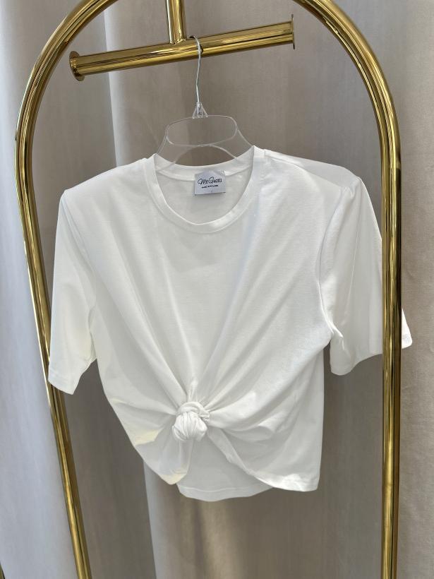 MG T-SHIRT BIAŁY WIĄZANIE 