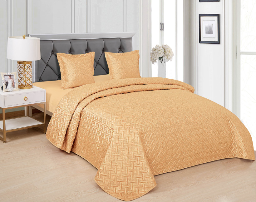 Narzuta glamour 170x210cm miedziany NST-2891