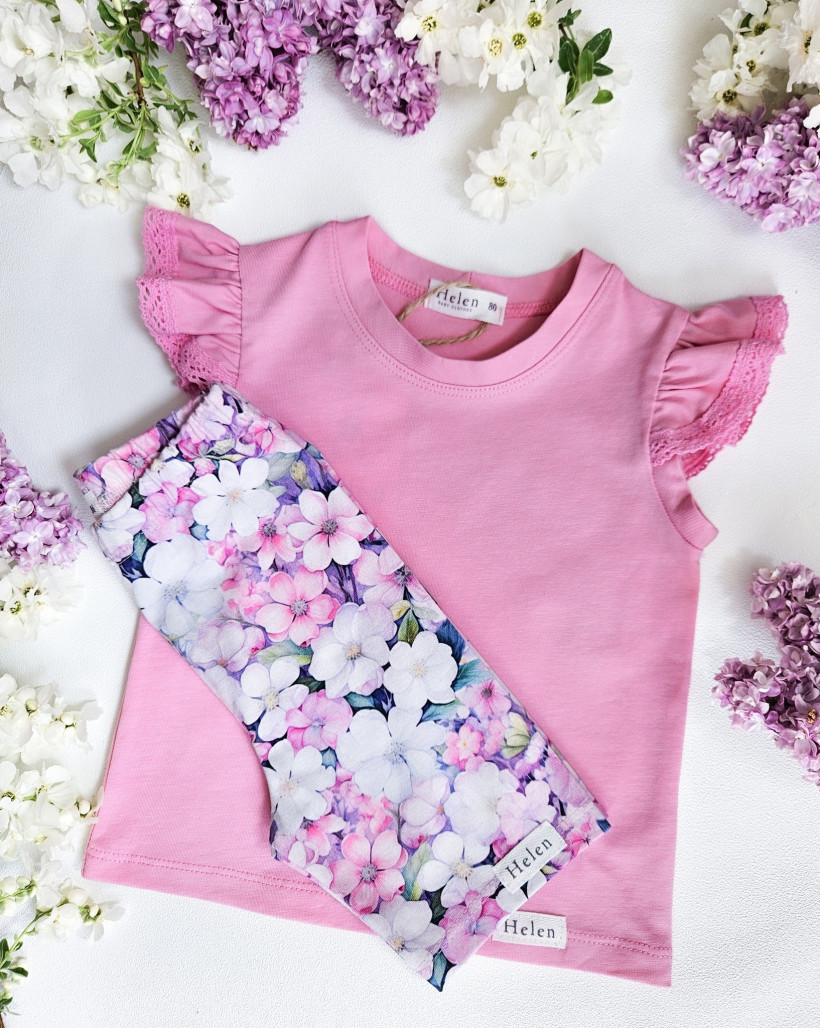 Bluzka cukierek motylek/Koronka od Helen