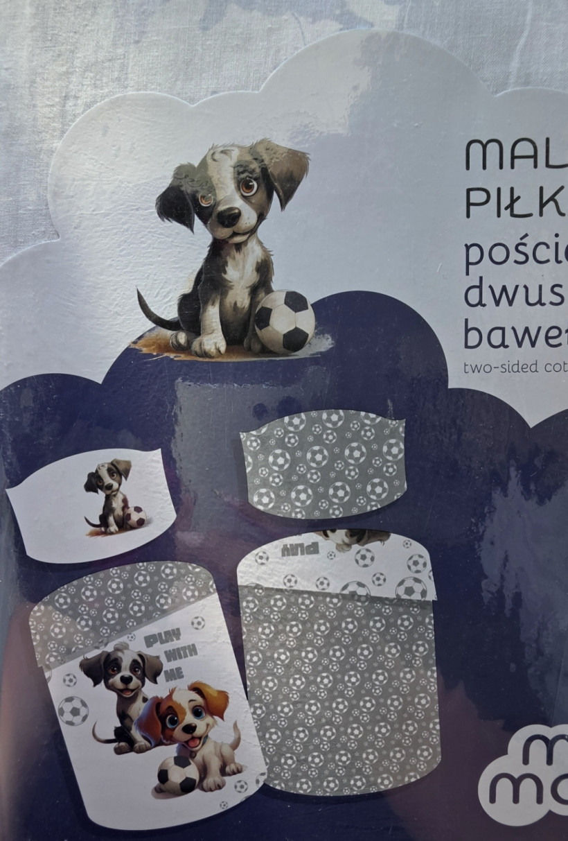 Posciel niemowlęca mali piłkarze 100x135+40x60cm 