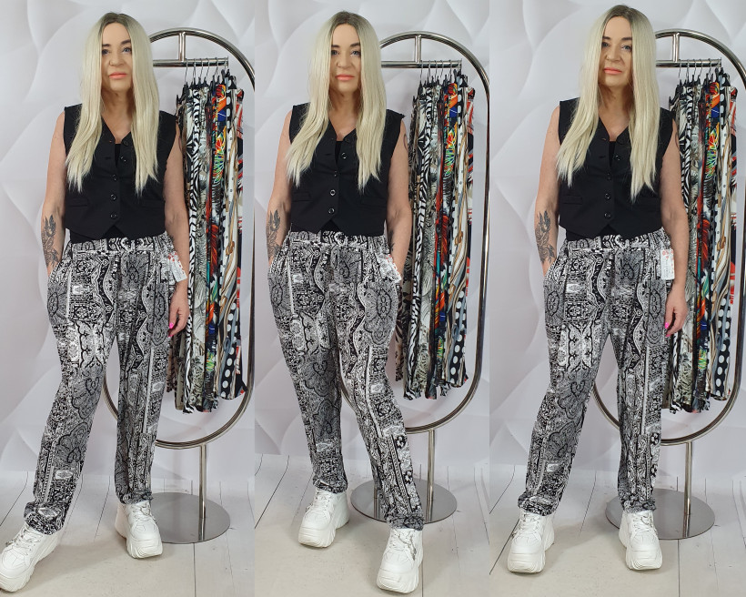 SPODNIE  LETNIE CARLINE  21390/2059 SK4  WZORY 