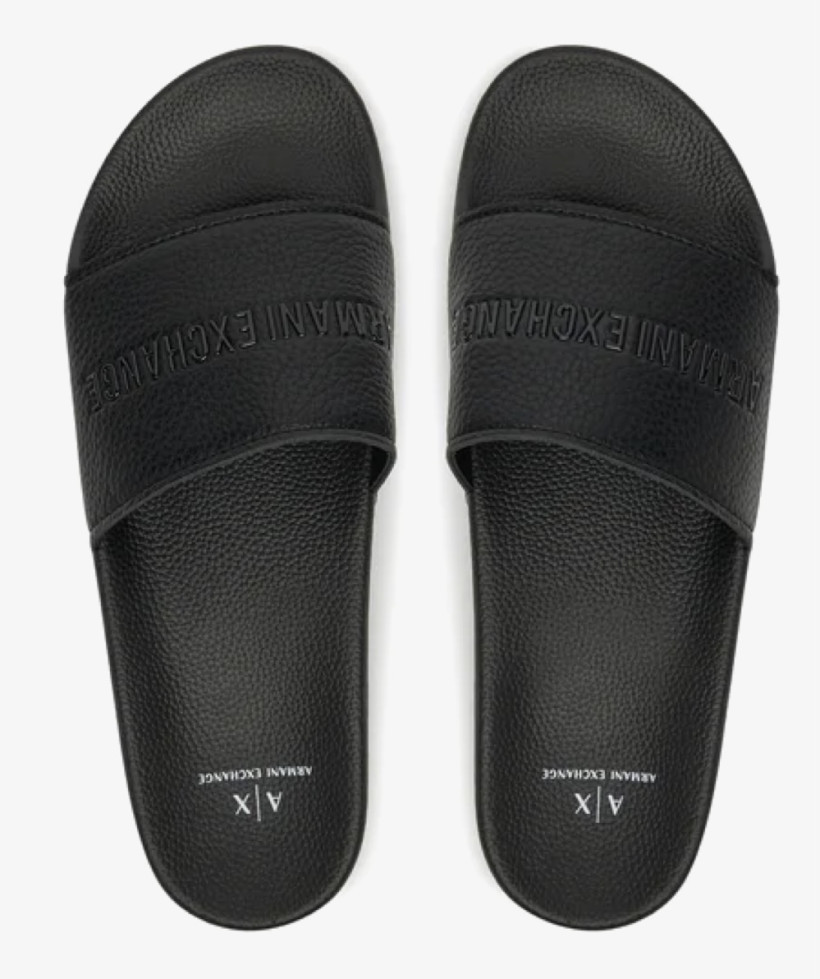 Klapki Armani Exchange czarne 