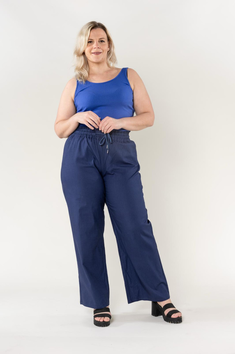 PANTALON LARGE COTON NINA