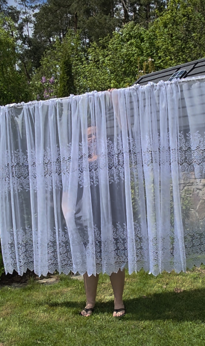 Firanka zakard prosta u dołu wys 150cm 