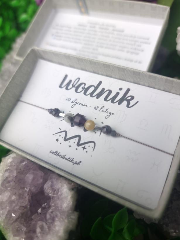 Bransoletka z kamieni naturalnych-WODNIK