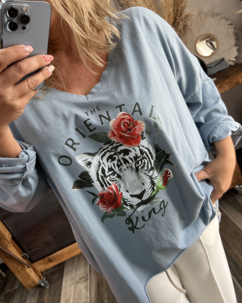 Réf 4424 Tee-shirt manches longues oriental 42 au 56