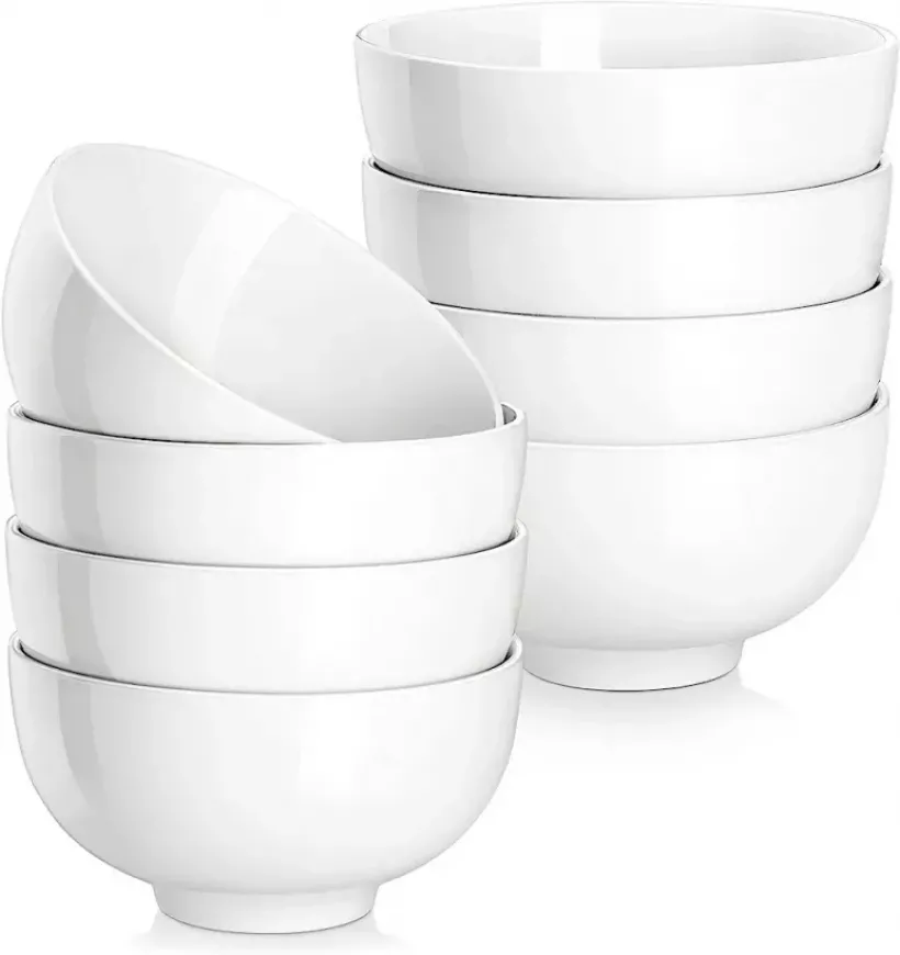 B63 MALACASA Regular Series Porcelanowe miseczki 300ml 8szt