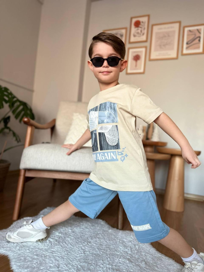 Kompley PLAY niebieskie spodenki kocak