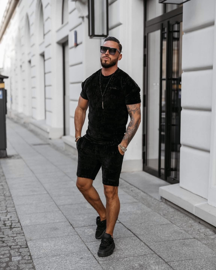 komplet męski ETENI czarny