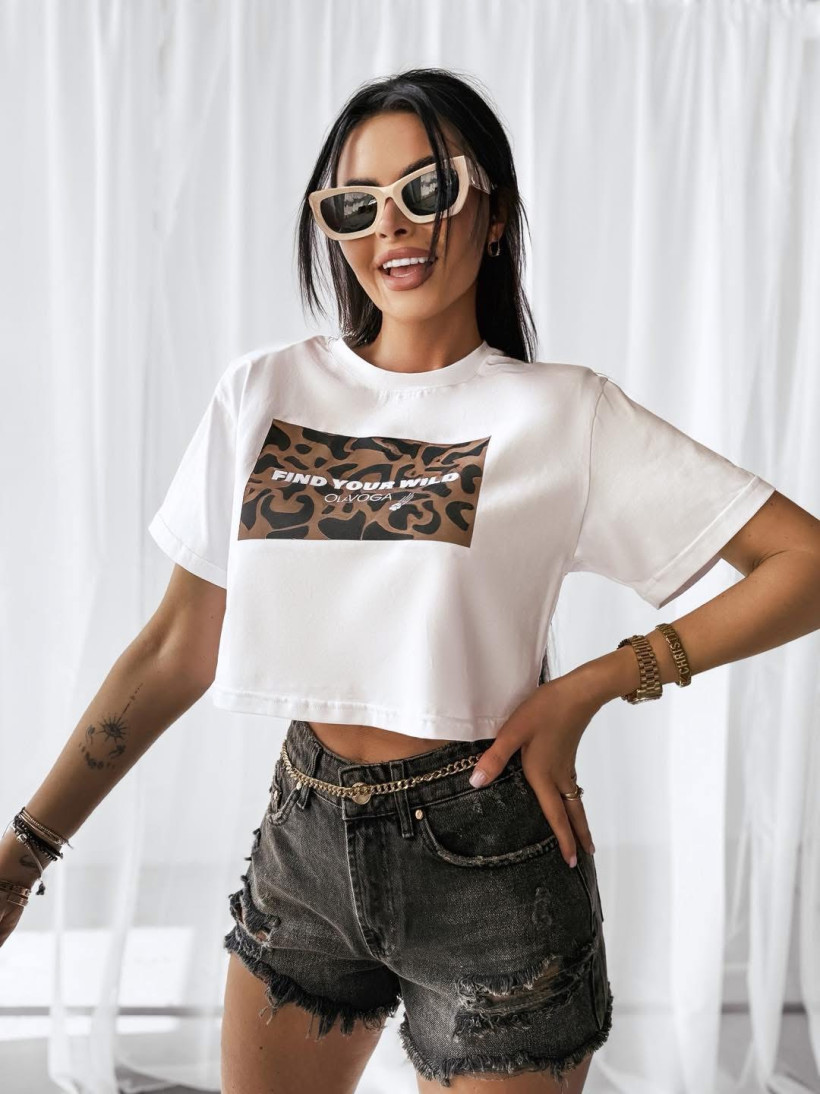 t-shirt CITY biały