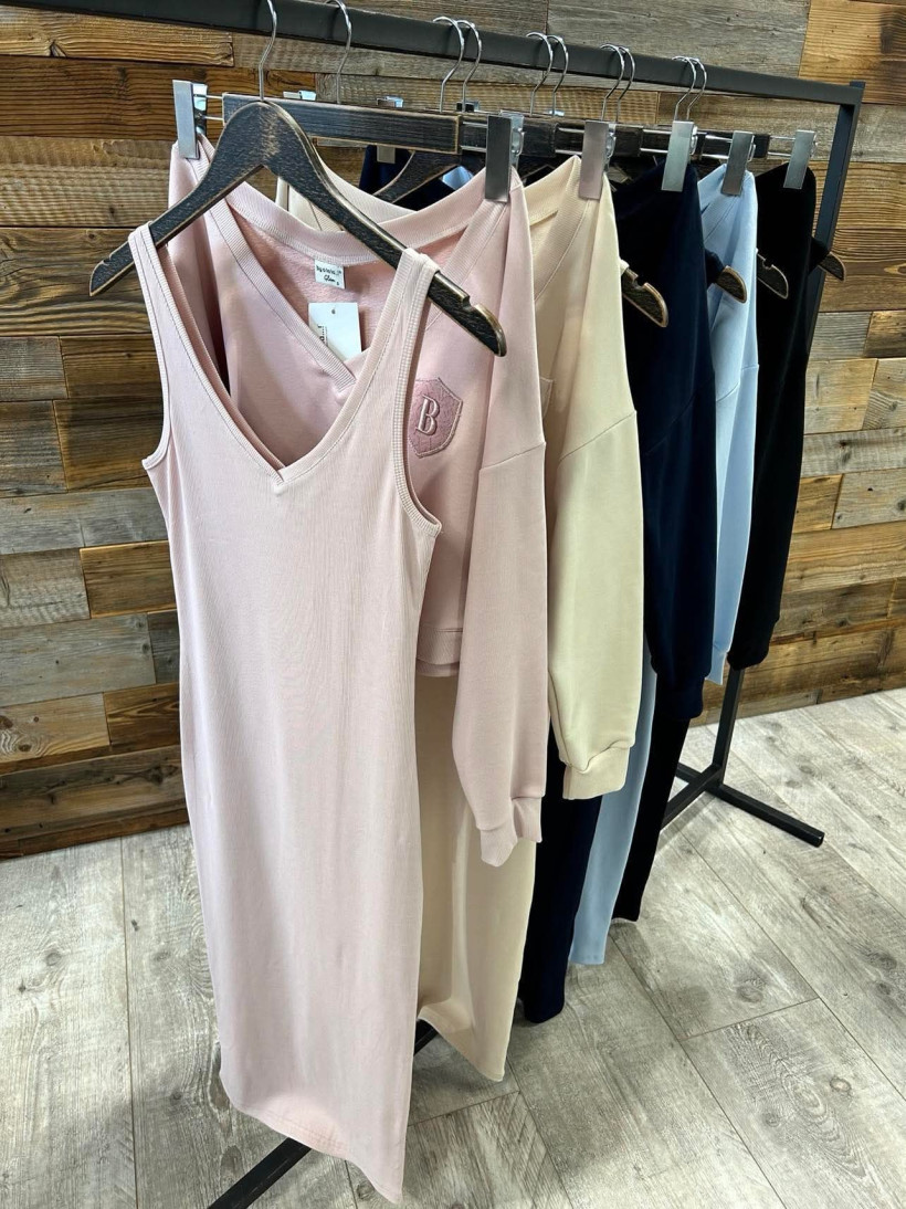 By o la la..! komplet sukienka i bluza