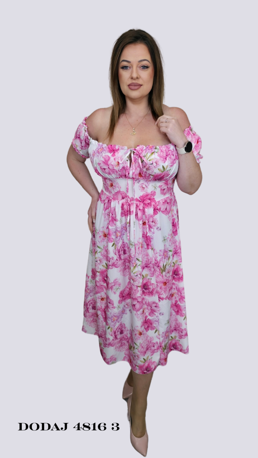 Sukienka hiszpanka w kwiaty - Summer