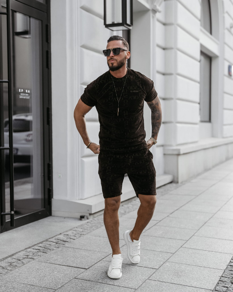 Komplet męski OLAVOGA ETENI 2025 ciemny brąz