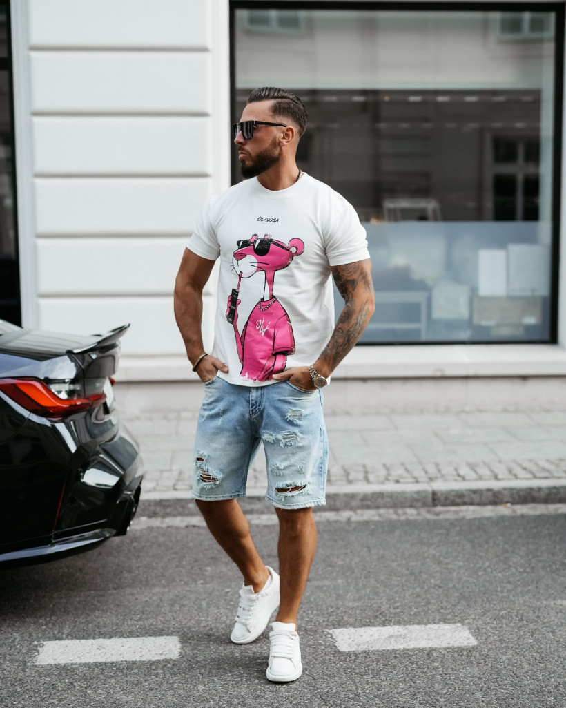 T-shirt męski OLAVOGA HILLER 2025 ecru